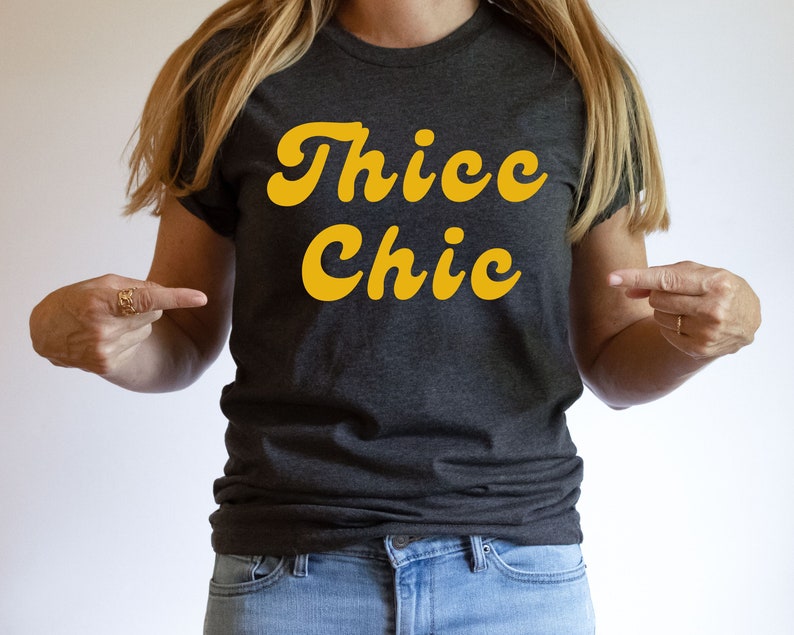 Thicc Chic Unisex T-Shirt, Gift for Her Christmas, Birthday Gift for Her, Gift for Mom, Christmas Gift for Mom, Wifey Bridal Tee