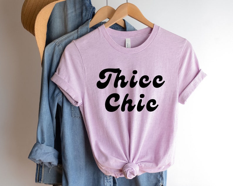 Thicc Chic Unisex T-Shirt, Gift for Her Christmas, Birthday Gift for Her, Gift for Mom, Christmas Gift for Mom, Wifey Bridal Tee