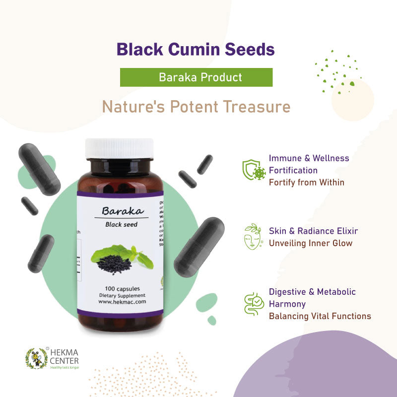 Black Seed – Organic Nigella Sativa – 100 Capsules