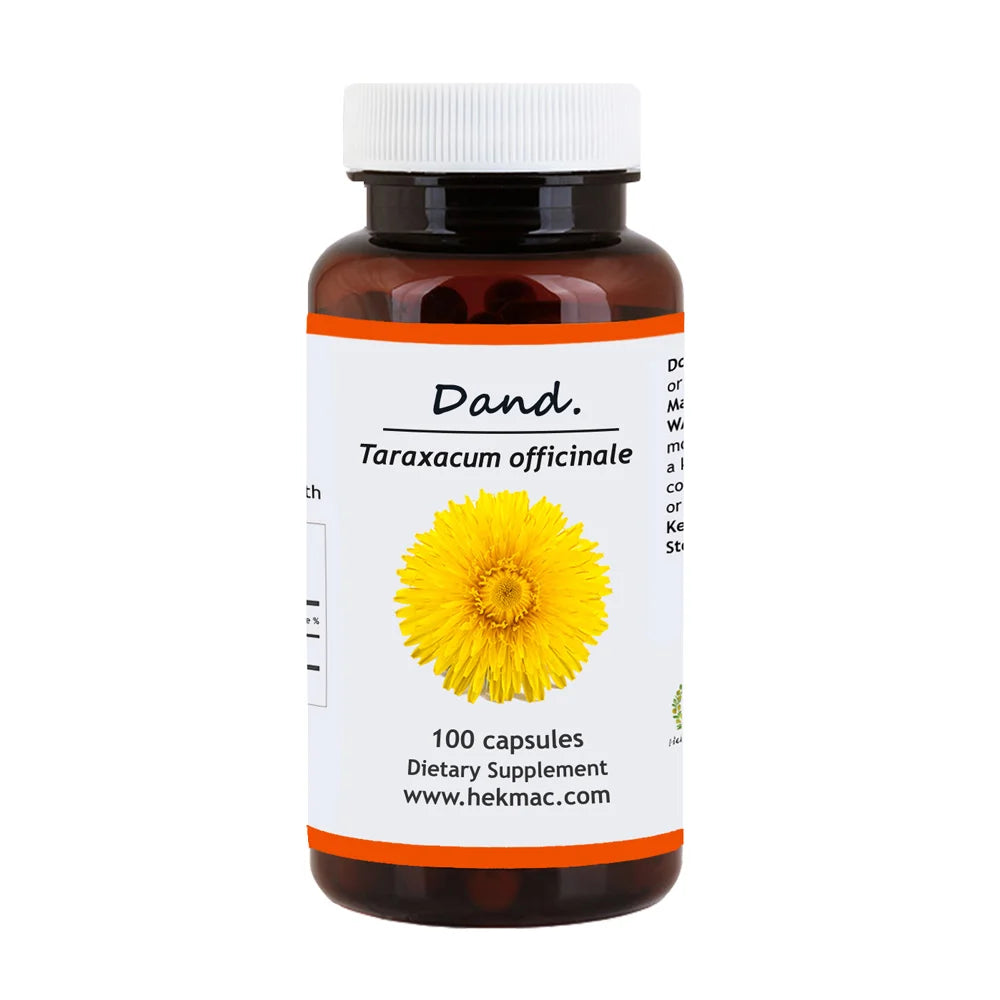 Dandelion Root – Organic Taraxacum Officinalis – 100 Capsules