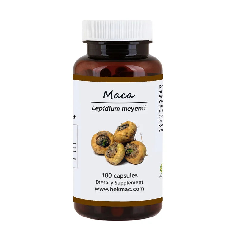 Maca Root Capsules – Organic Lepidium Meyenii – 100 Capsules
