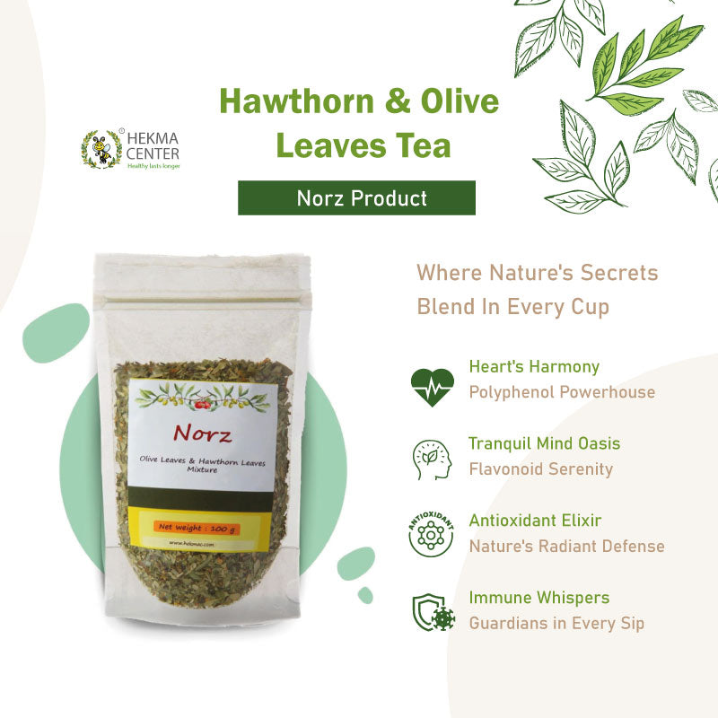 Olive Leaf and Hawthorn Tea – Herbal Tea – 100 gr