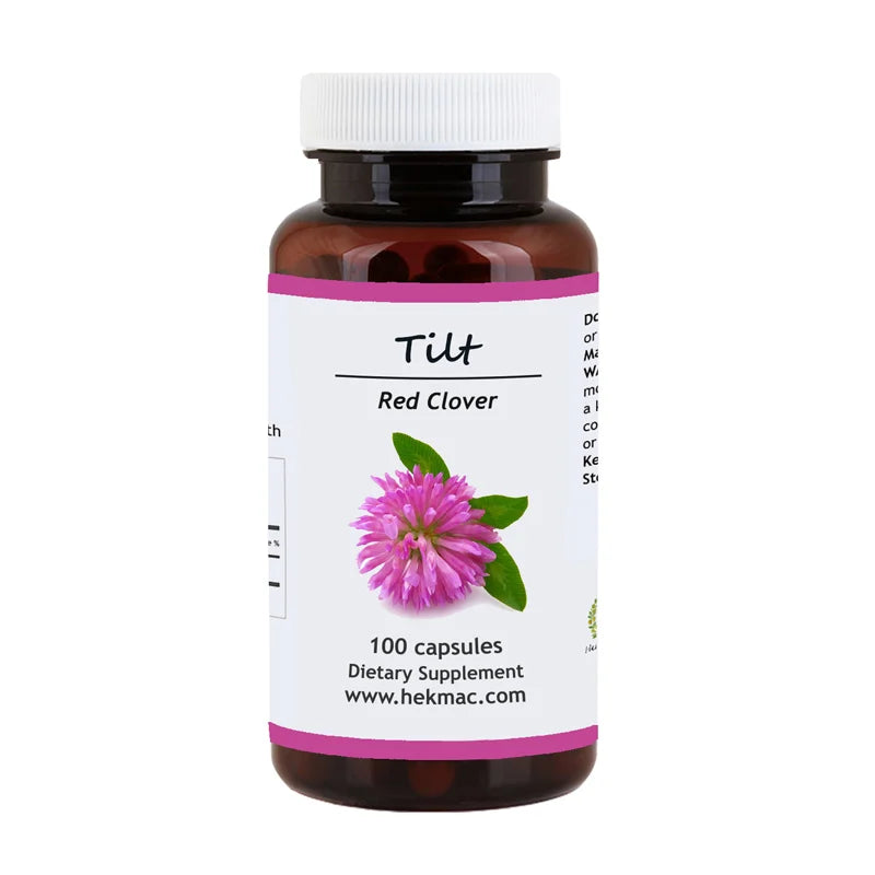 Red Clover – Organic Trifolium Pratense Flower – 100 Capsules