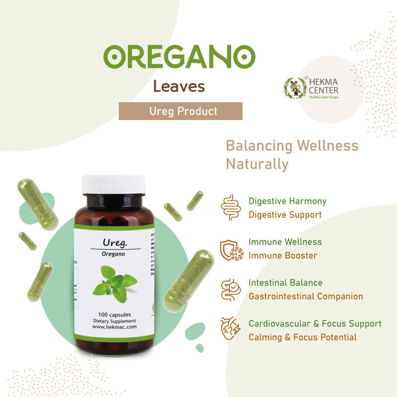 Oregano Leaf – Organic Marjoram – 100 Capsules