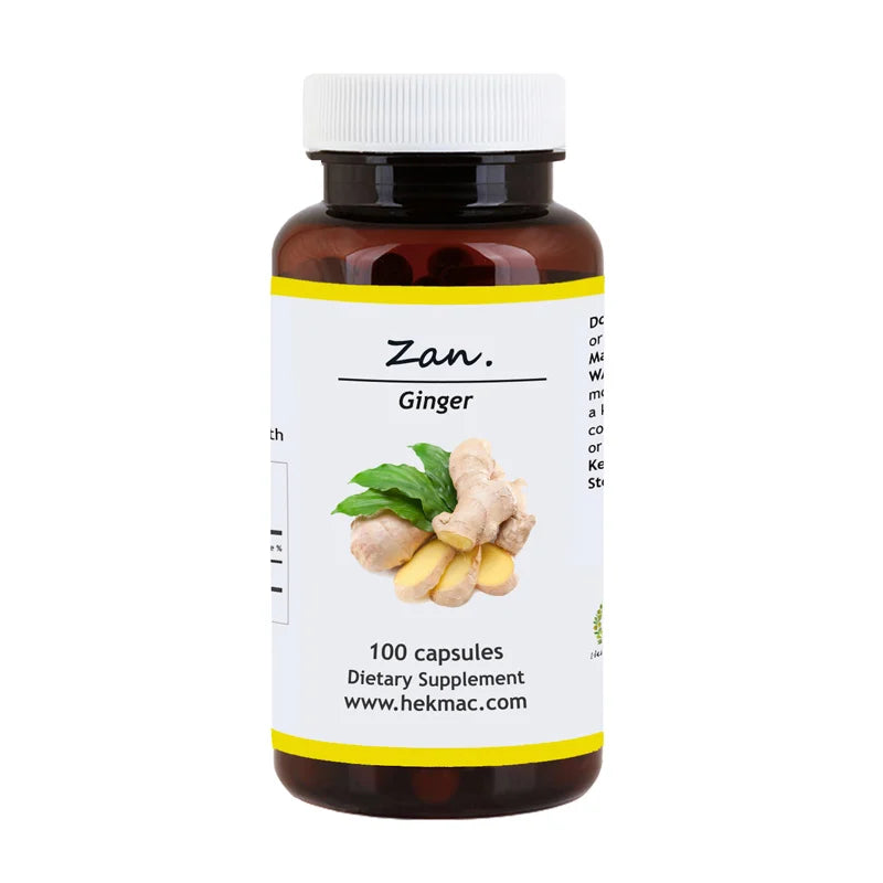 Ginger Root – Organic Zingiber Officinalis – 100 Capsules