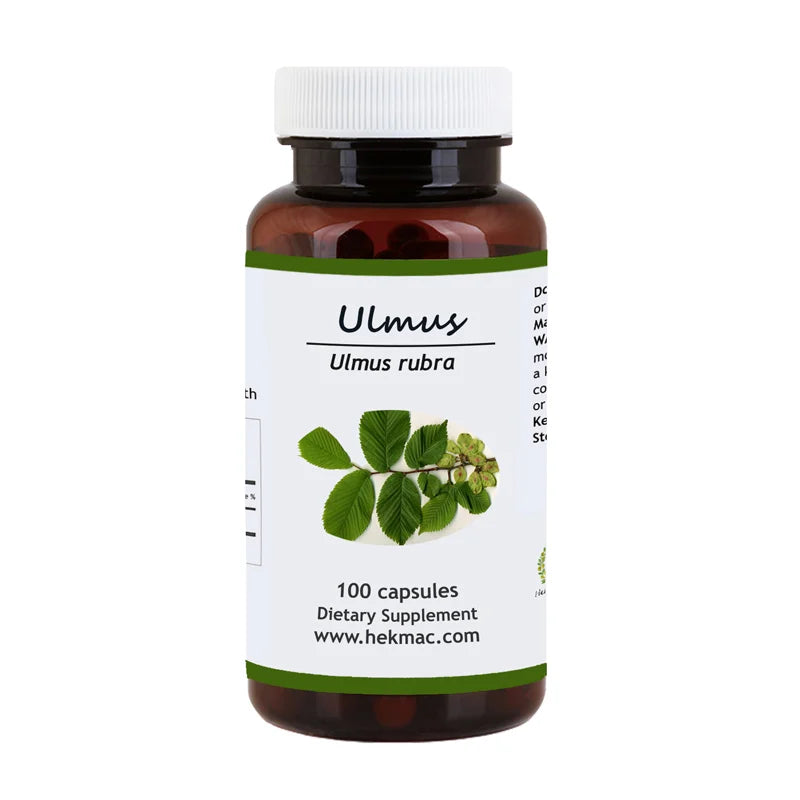 Slippery Elm Peel – Organic Ulmus Rubra – 100 Capsules