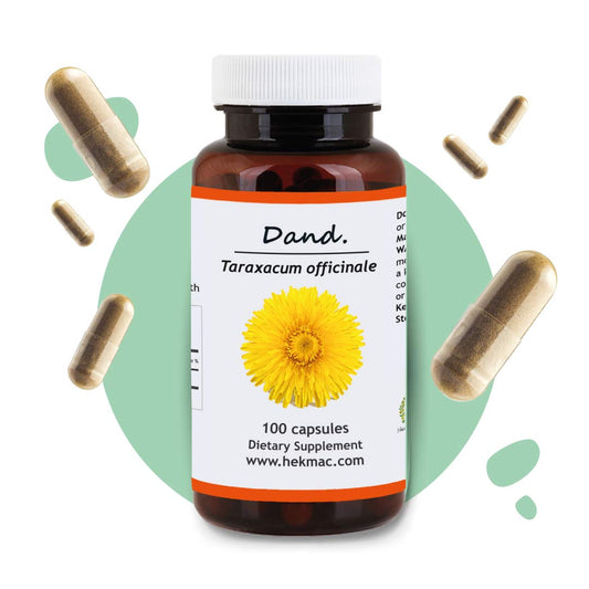 Dandelion Root – Organic Taraxacum Officinalis – 100 Capsules