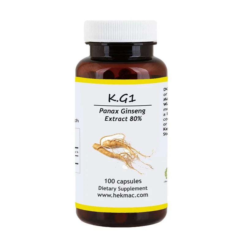 Korean Red Ginseng Root Extract Capsules – Organic Panax Ginseng – 100 Capsules