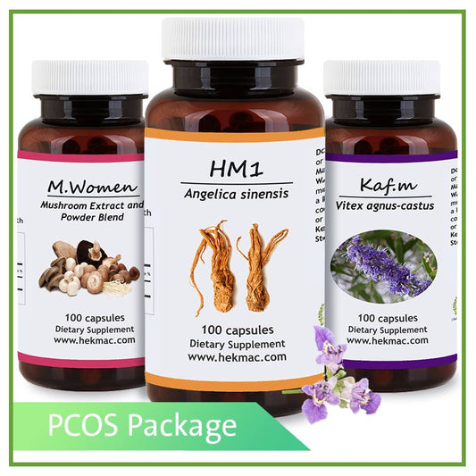 Ovarian Cysts And PCOS Support Package - Herbal Supplements For PCOS And Ovarian Cysts (PECA Package)