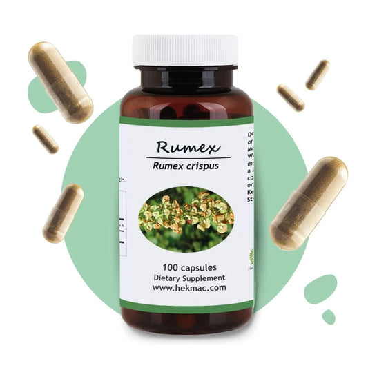 Rumex Crispus Root – Organic Yellow Dock – 100 Capsules