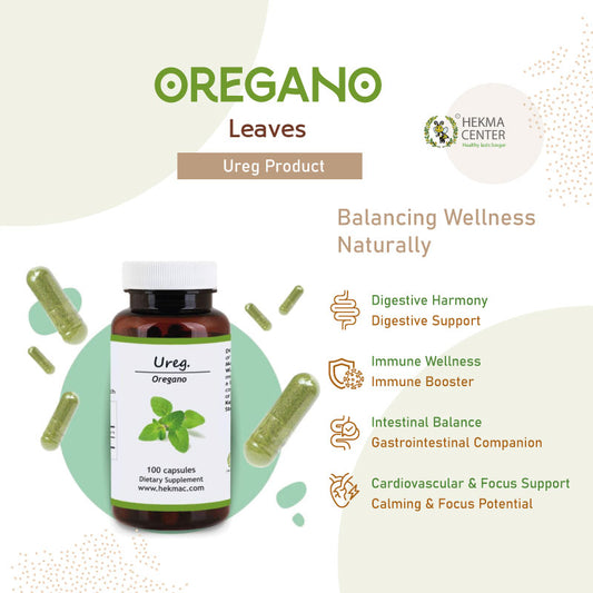 Oregano Leaf – Organic Marjoram – 100 Capsules