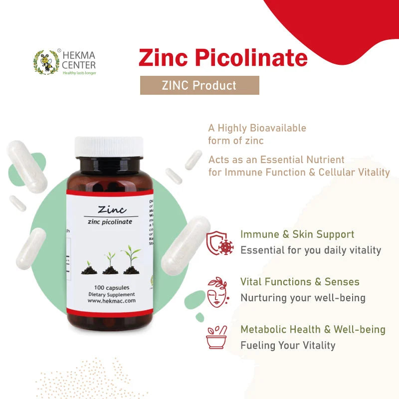 Zinc Picolinate 75mg - 100 Capsules