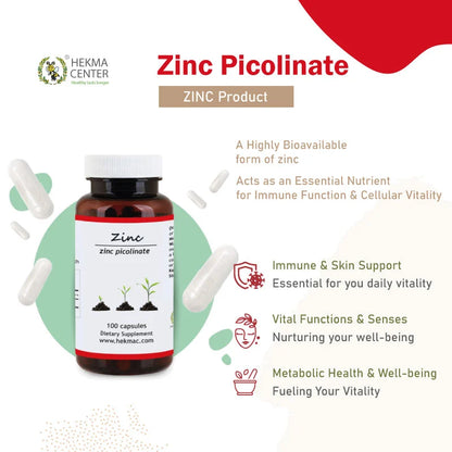 Zinc Picolinate 75mg - 100 Capsules