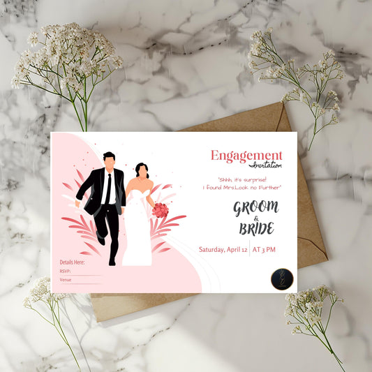 Elegant Wedding Invitation | Digital Wedding Card | Printable Wedding Invite | Editable Wedding Template | Instant Download