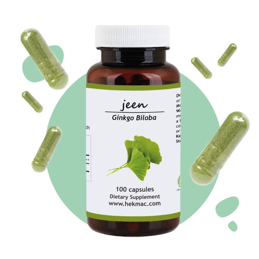 Ginkgo Biloba Leaf Capsules – Organic Ginkgo Leaves- 100 Capsules