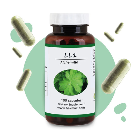 Alchemilla Capsules – Organic Lady’s Mantle Leaf – 100 Capsules