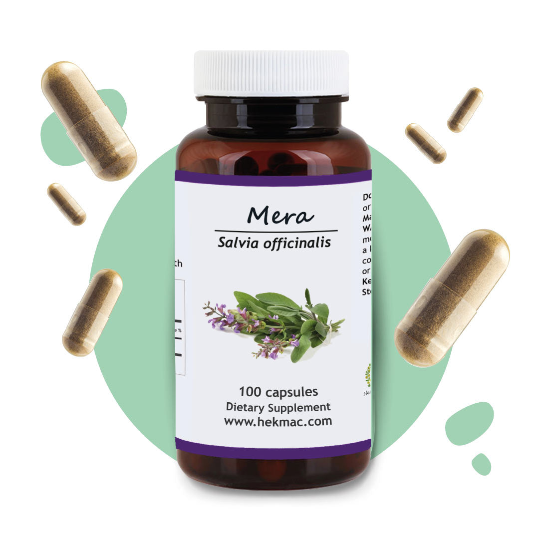 Sage Leaf – Organic Salvia Officinalis – 100 Capsules