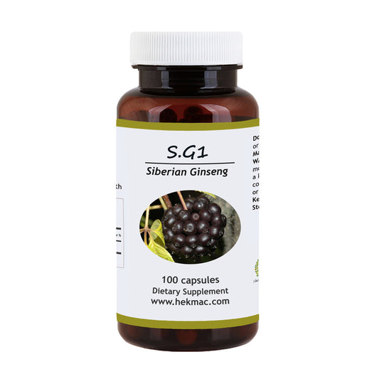 Siberian Ginseng Root- Organic Eleutherococcus Senticosus- 100 Capsules