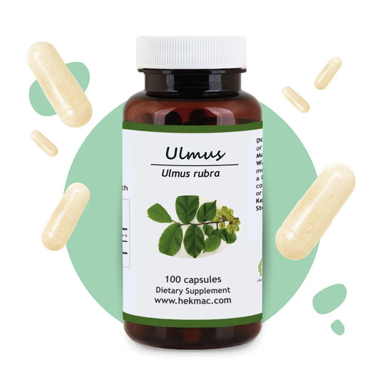 Slippery Elm Peel – Organic Ulmus Rubra – 100 Capsules