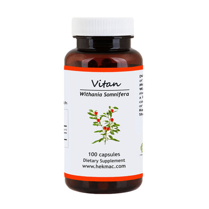 Ashwagandha Root Capsules – Organic Withania Somnifera – 100 Capsules
